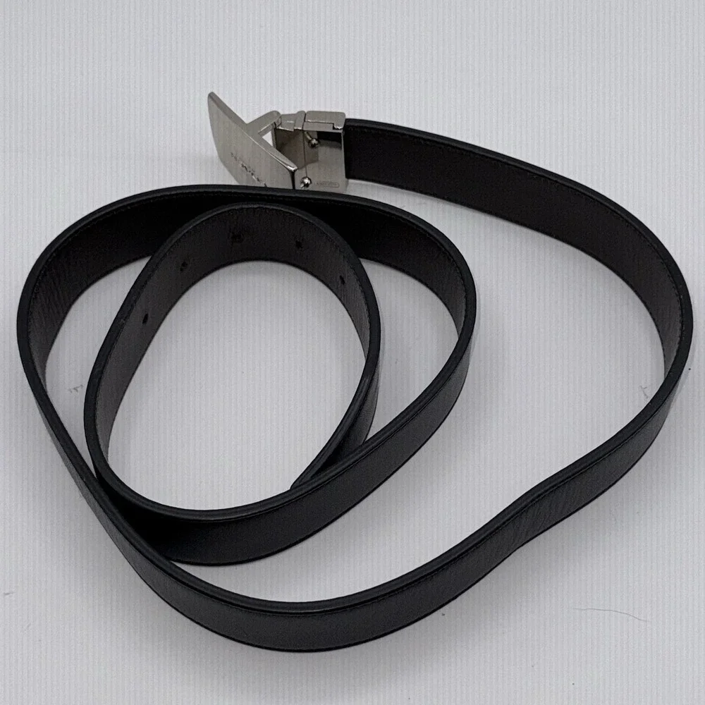 COACH Black Dark Leather Belt Size 36-38